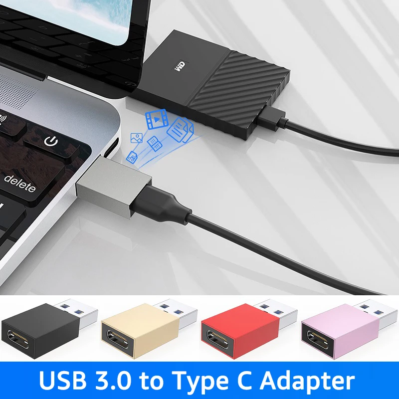 

USB 3.0 to Type C OTG Adapter USB 3.0 Male to Type-C Female Adapter Converter for Data Transfer Charging Type C Earphone Adapter