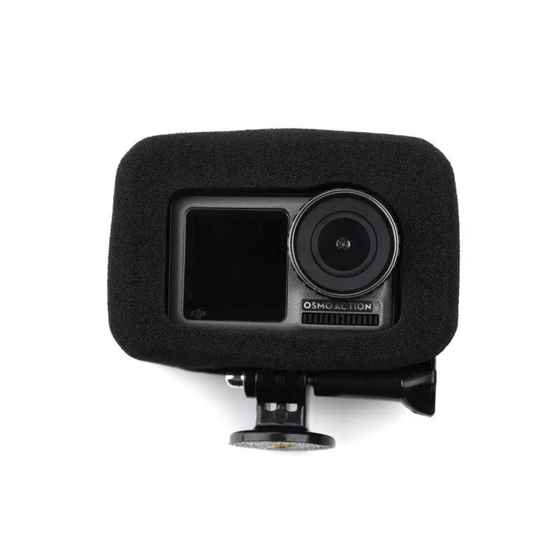 طبقة الزجاج الأمامي الرغوية للزجاج الأمامي ، إسفنج الزجاج الأمامي ، غطاء الضوضاء المقطوع ، غطاء الرياح ، ملحقات كاميرا الحركة Dji Osmo