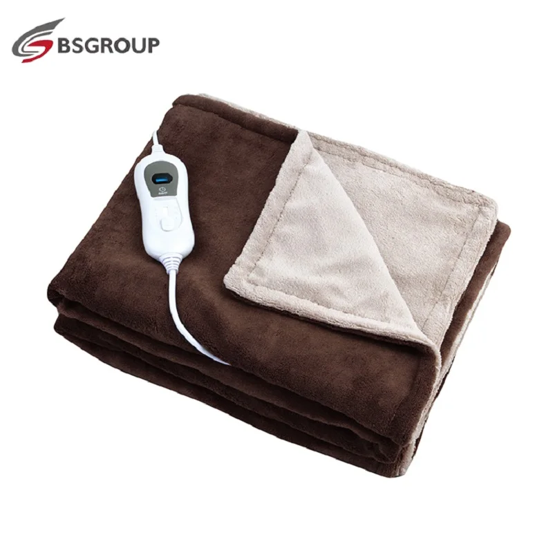 220V/110V EU/US Plug Large Size Flannel Thermal Heated Electric Blanket Heating Throw Over Blankets Double Bed Winter Warmer