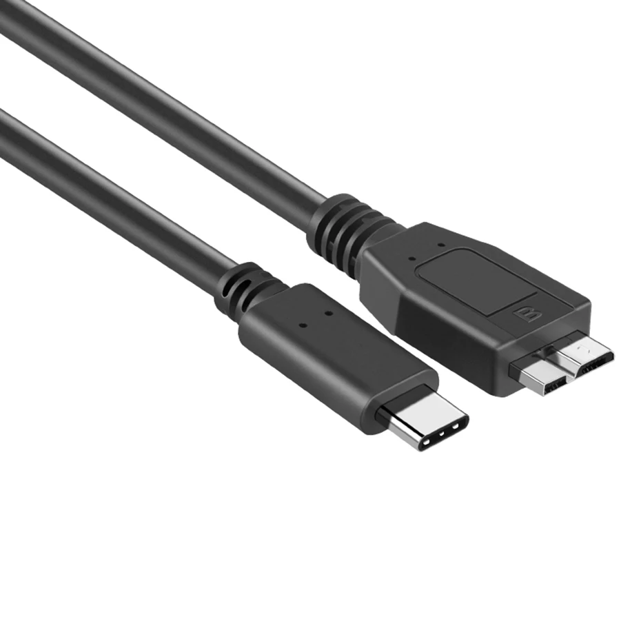 Kabel USB C do Micro B 3.0 krótki kabel 5Gbps USB 3.1 USB-C do USB 3.0-Micro B przewód synchronizacji danych do dysk twardy HDD kabla SSD WD