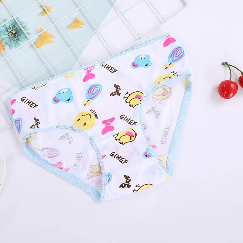 12Pcs/Lot Cotton Panties Girls Kids Short Briefs Children Underwear Child Cartoon Shorts Underpants Girl Panties Cute Summer New