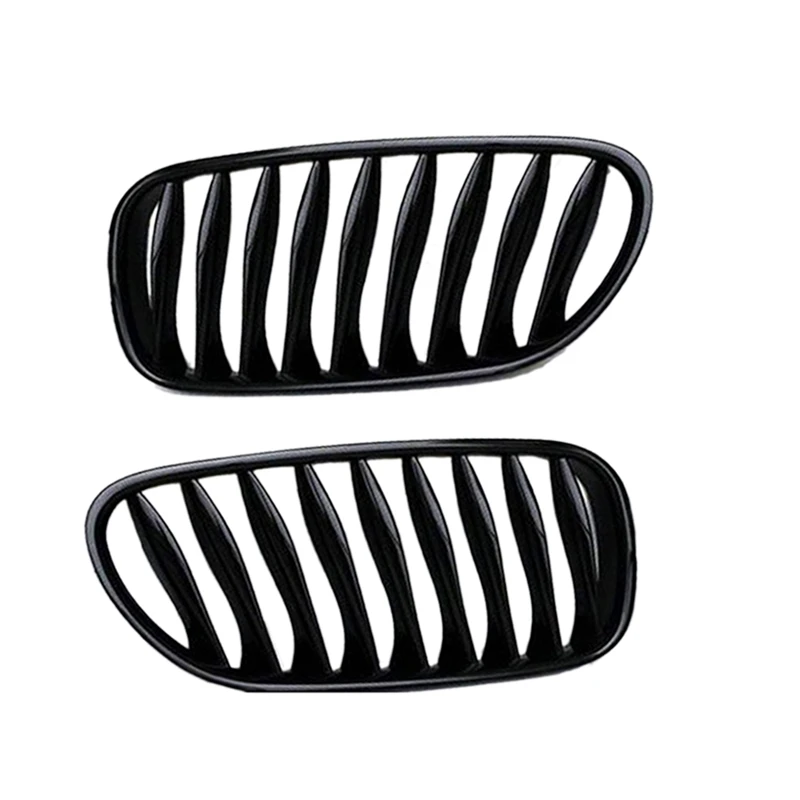 E85 Grille, Front Replacement Kidney Grill for BMW Z Series Z4/E85 2003-2008(Gloss Black) view 5