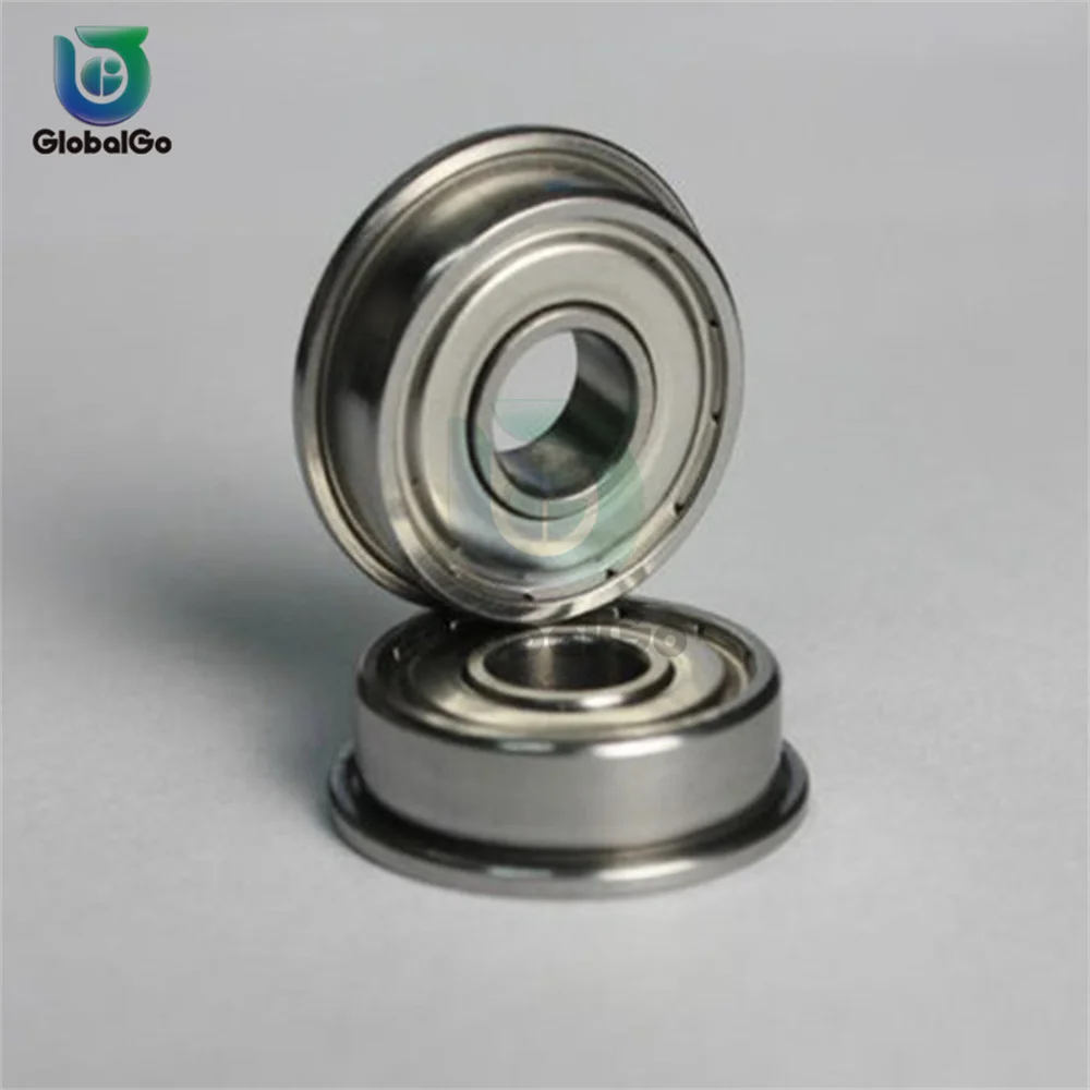 10pcs MF63ZZ Mini cuscinetto a sfere flangiato a doppia schermatura in metallo 3mm/6mm/2.5mm albero radiale utilizzato nell'elicottero dell'automobile