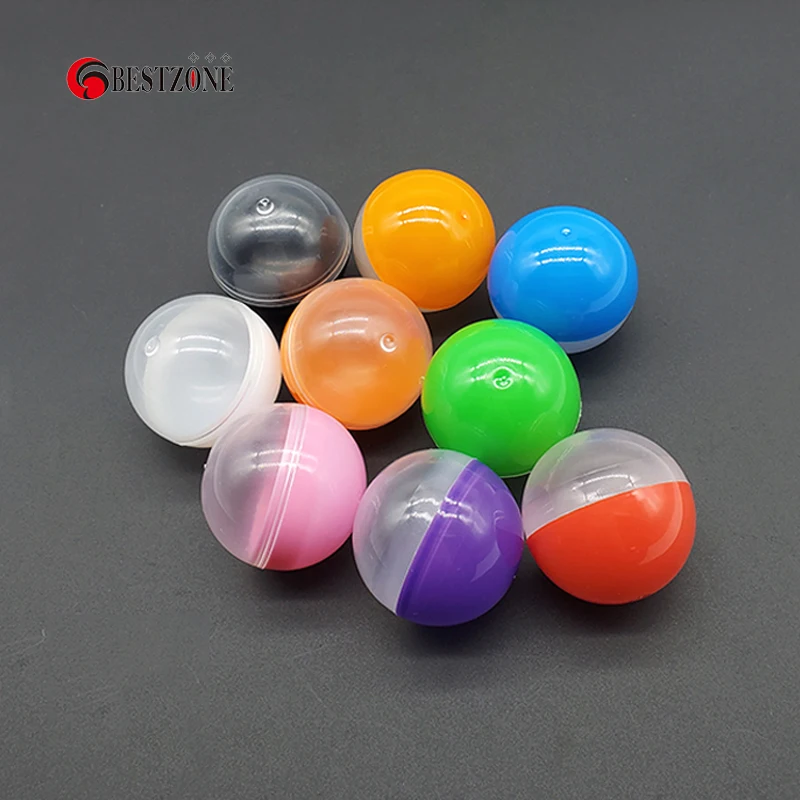 Promotion Diameter 5Pcs/Lot 40MM 1.57Inch Empty Plastic Toy Capsules Half Transparent For Ball Vending Machines Surprise Ball