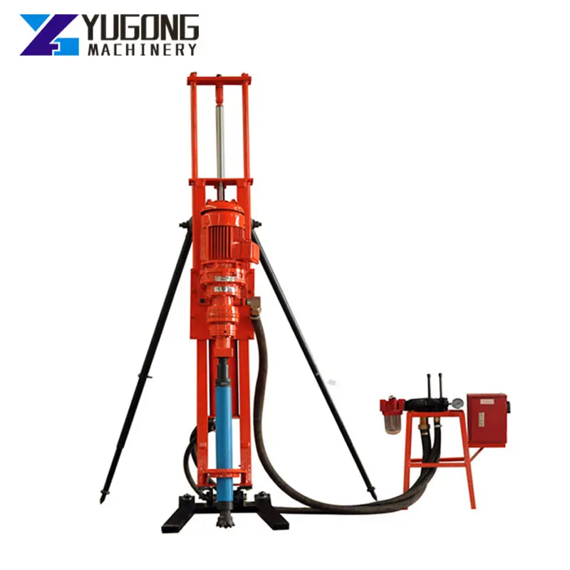 Portable Open-Air Blasting Hole DTH Drilling Rig Electric Borehole Drill Rig Machinery for Construction Quarry Rock Blast