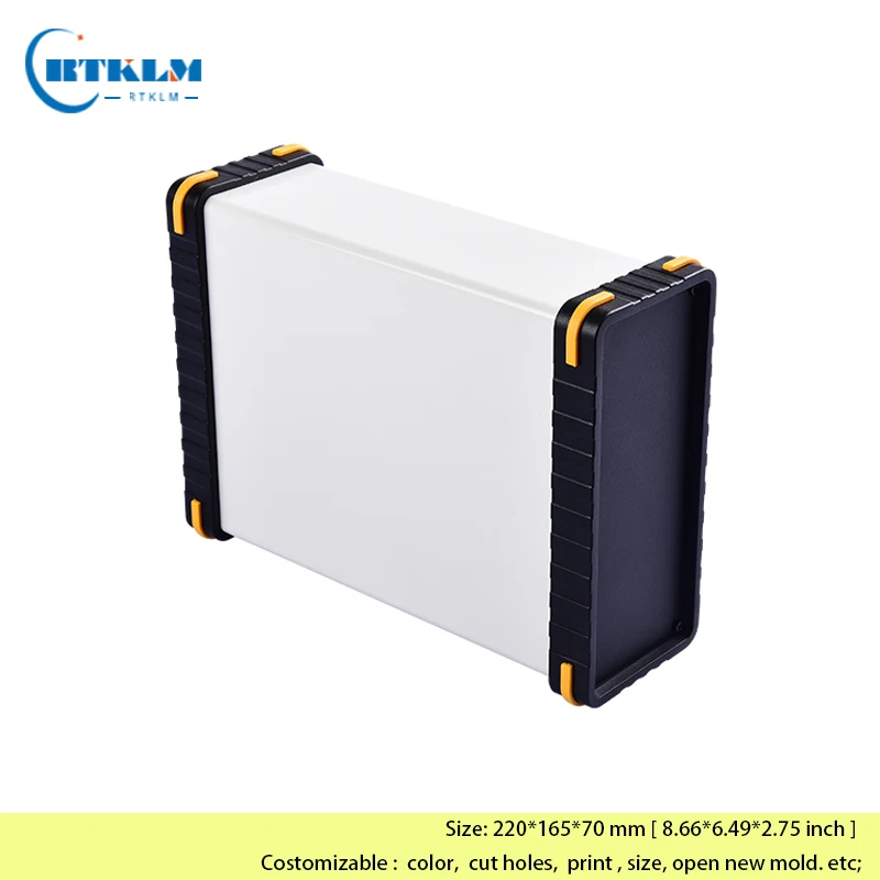 Aluminum metal housing box diy junction box electronic enclosure for project Aluminum case 220*165*70mm