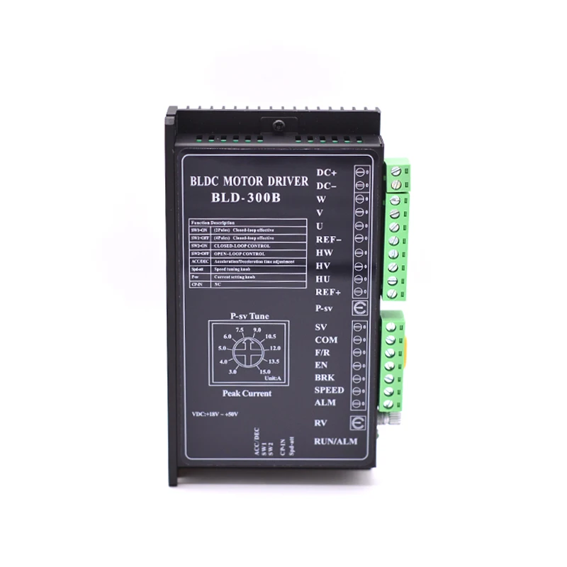 BLD-300B 24V 36V 48V 57mm BLDC Motor Driver 300W 18V-50V DC Brushless DC Motor Driver Controller