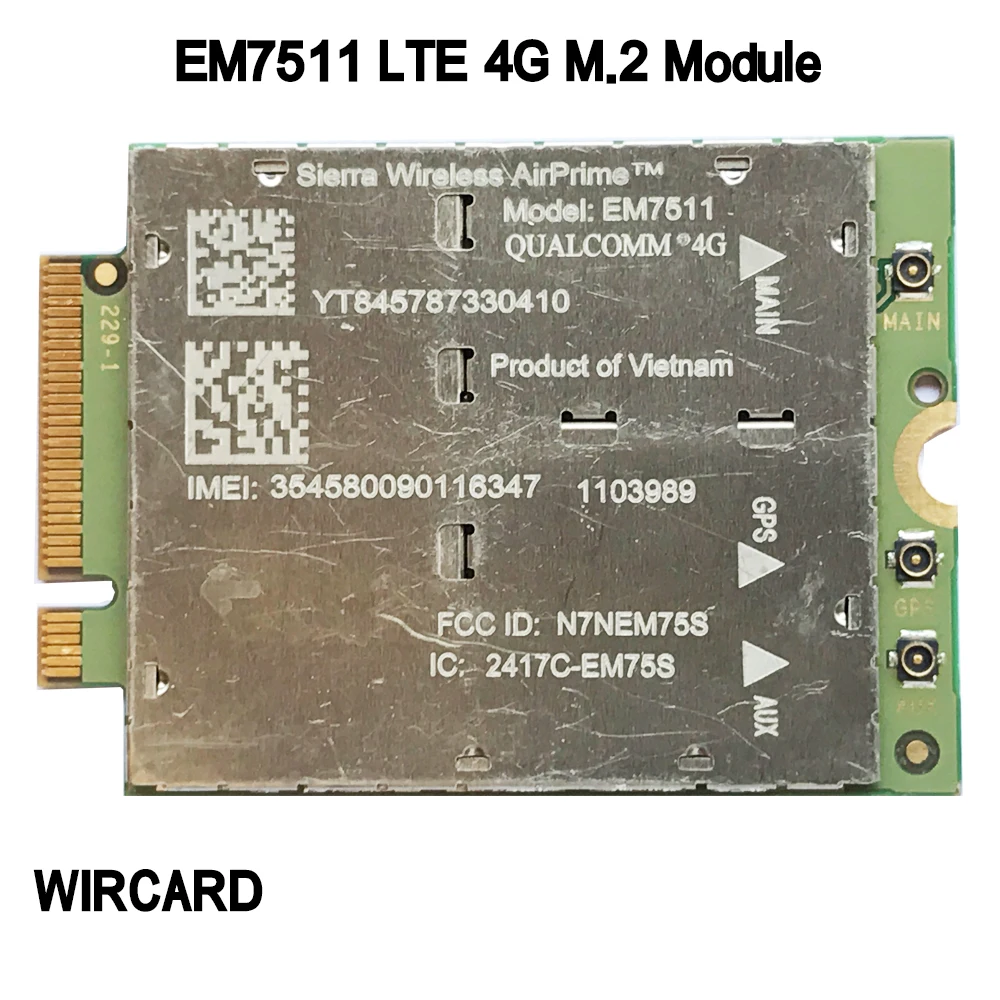 

EM7511 M.2 LTE 4G CARD 4G Module FDD LTE TDD LTE Cat12 for laptop