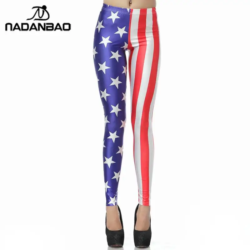 NADANBAO New Fashion Cute Cartoon Slim Legins High Waist Elastic Leggins Printed Women Leggings Women Pants