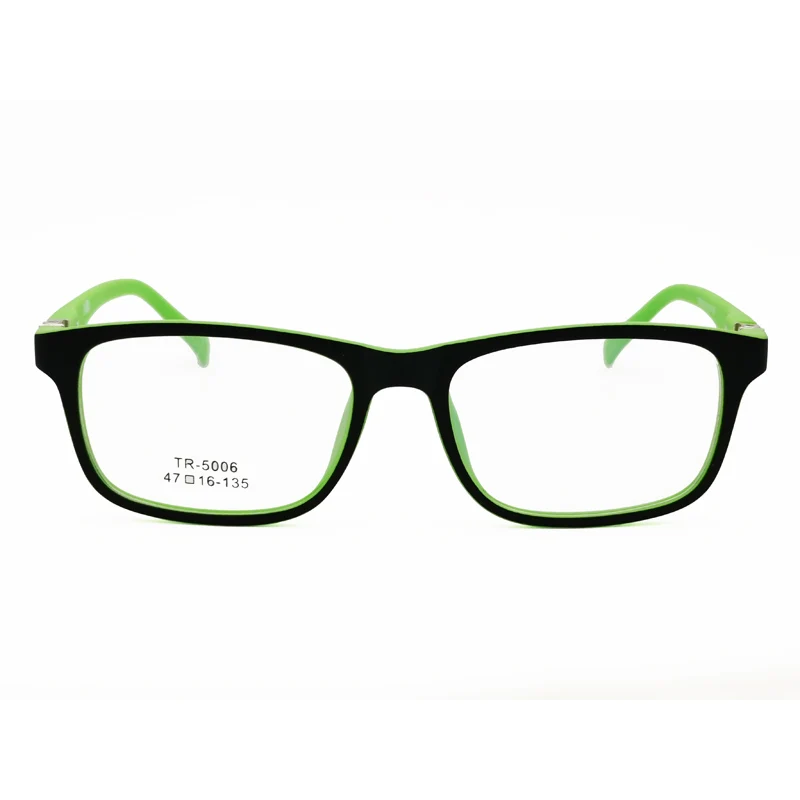 full-rim durable dual color TR90 glasses frame with 180 degrees flexible hinge sunny pupil eyeglasses  5006