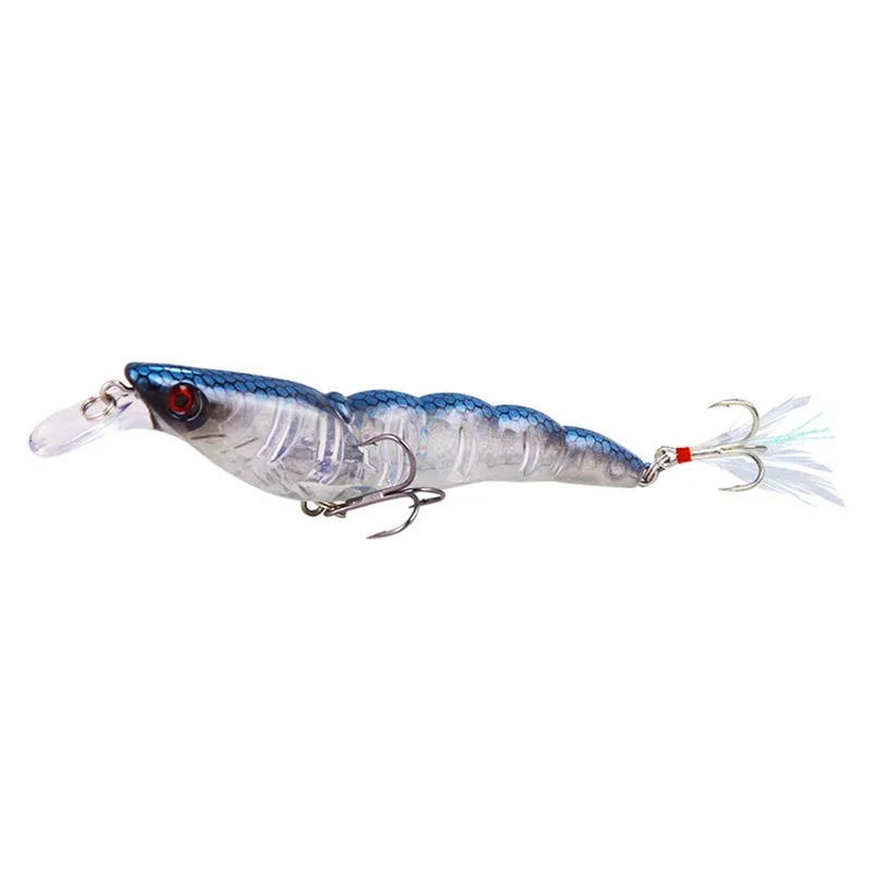 Full Attack Prawn Fishing Lure 13.6g/9.5cm Sinking Plastic Artificial Shrimp Perch Swimbait Hart Bait Wobblers Leurre Tackle