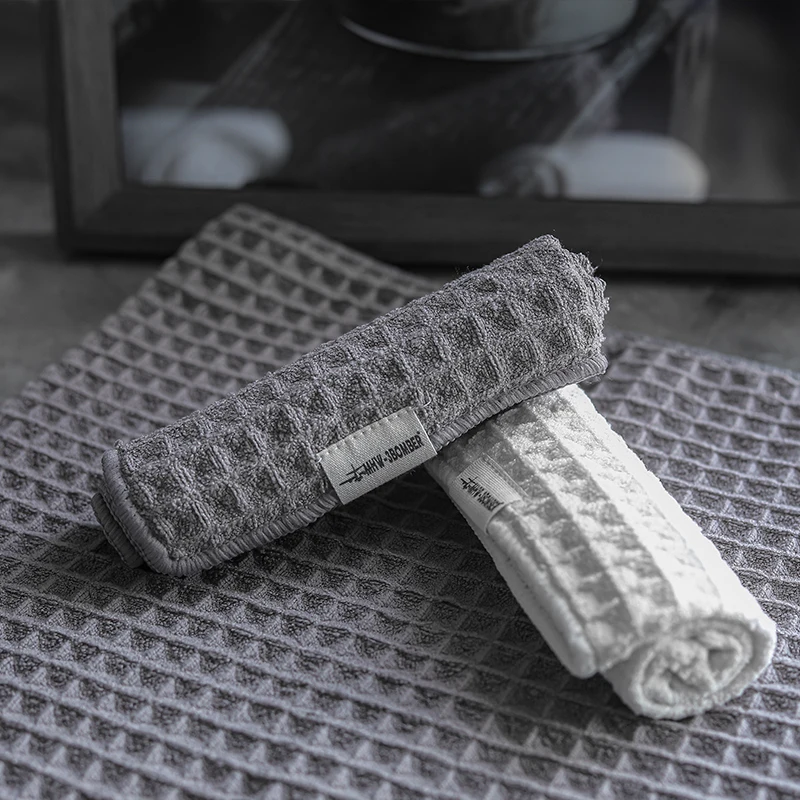 Coffee Machine Cleaning Cloth Waffle Weave Dish Cloths Absorbent Cotton Kitchen Drying Dish Bar Counter Towels For Cleaning