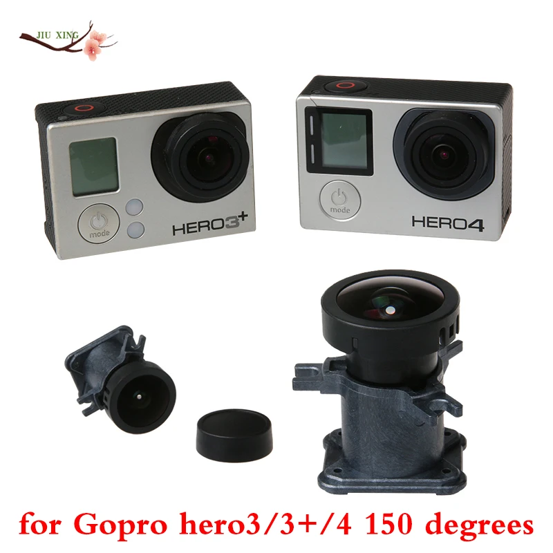 150 Degree Wide Angle Lens for Gopro Hero 4 3 3+ Black Silver Action Camera 12Mp Replacement Lens Mount for Go Pro Accessory