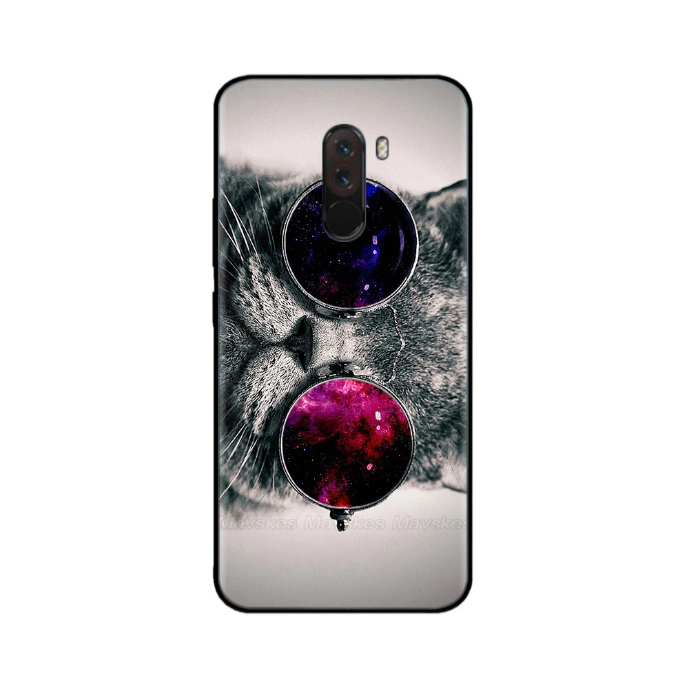 For xiaomi Pocophone F1 Case pocoF1 Soft Silicon Phone Back Cover Case For xiaomi Pocophone F1 Global F 1 bags black tpu cases view 4
