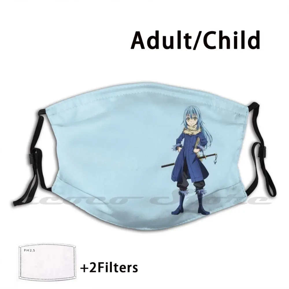 

That Time I Got Reincarnated As A Slime-Tensei Shitara Custom Pattern Washable Filter Pm2.5 Adult Kids Mask Anime That Time I