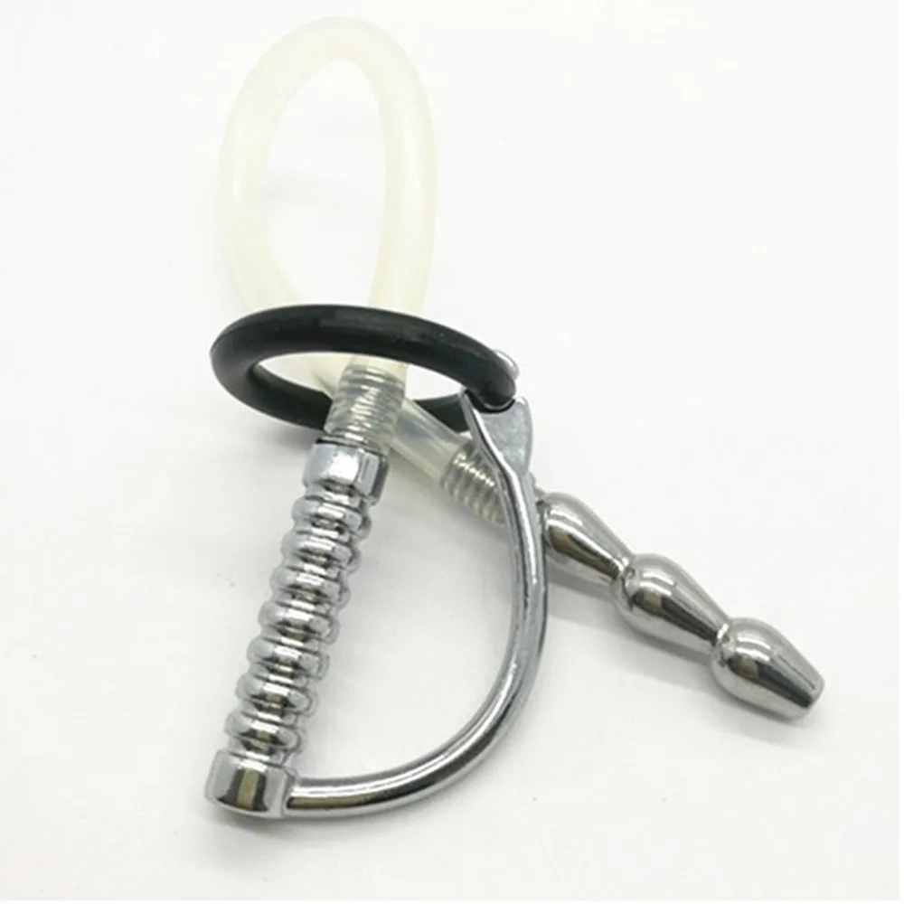 Male Stainless Steel Urethral Plug Penis Catheter Stretching Dilator Plug 9Inch