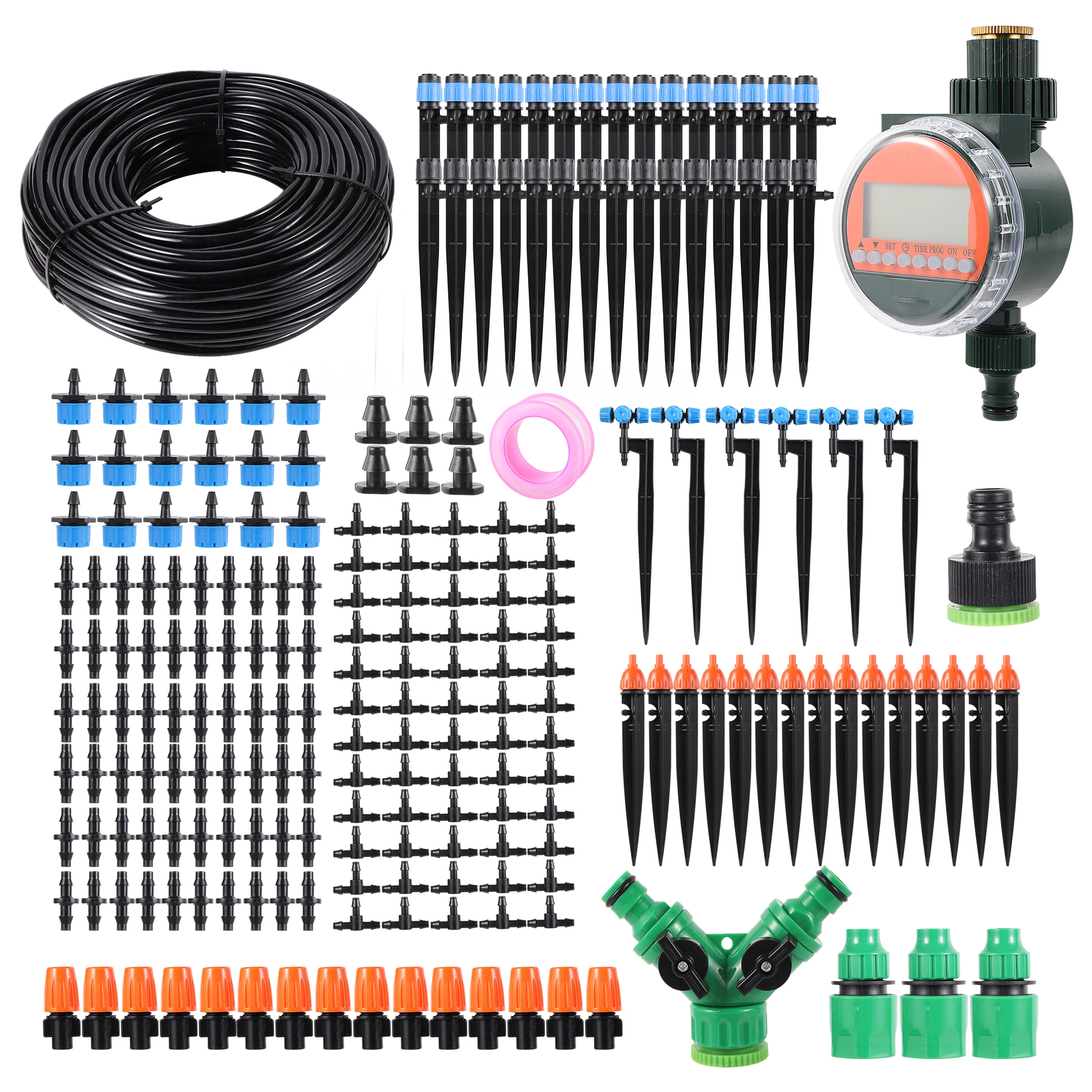 

5/10/15/20/25/30m Garden Diy Drip Irrigation Automatic Watering Kit Lawn Agriculture Garden Smart Timer Watering System