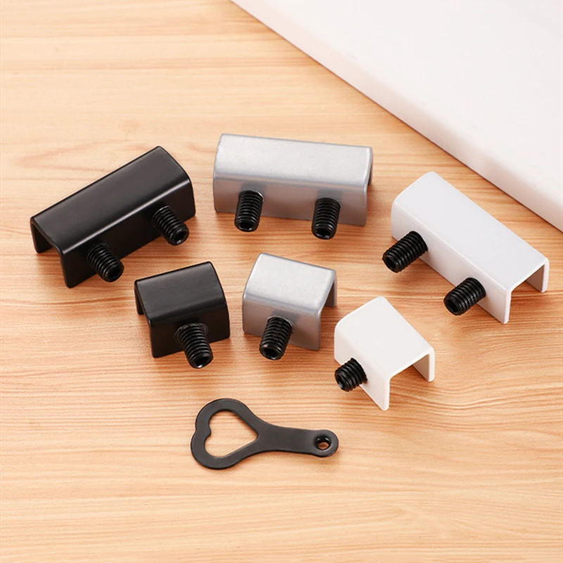 KK&FING Zamki okienne ze stali nierdzewnej Ogranicznik okna Ochrona przed dziećmi Bezpieczeństwo Blokada okna Drzwi przesuwne Blokada antykradzieżowa Bezpłatny dziurkacz