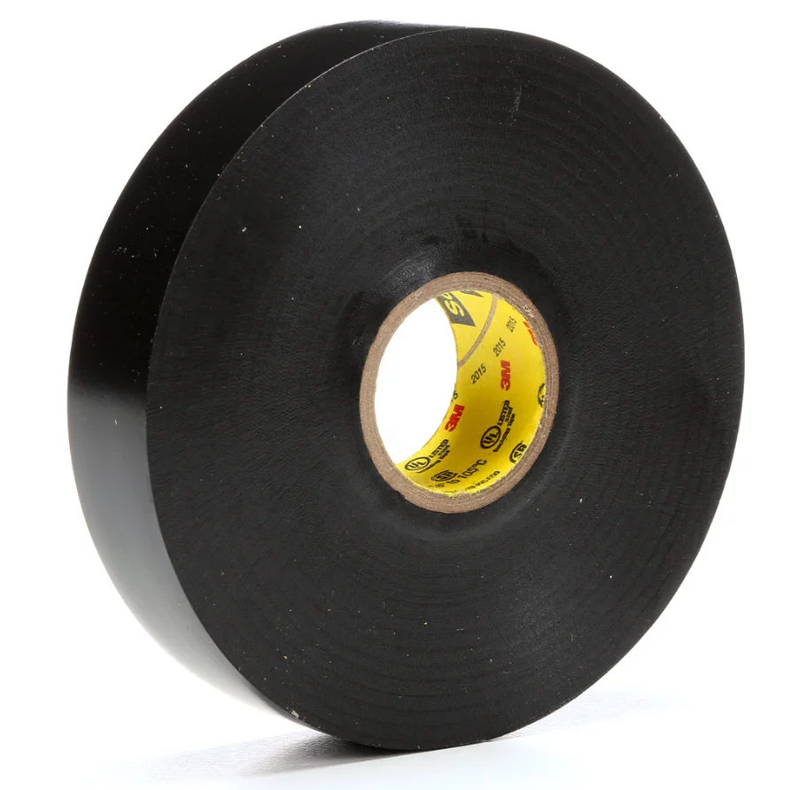 Custom sizes Vinyl Electrical Tape Super 33+ Black 0.18MM Thickness Adhesive Tape For High-Voltage Cable Splices and Repairs