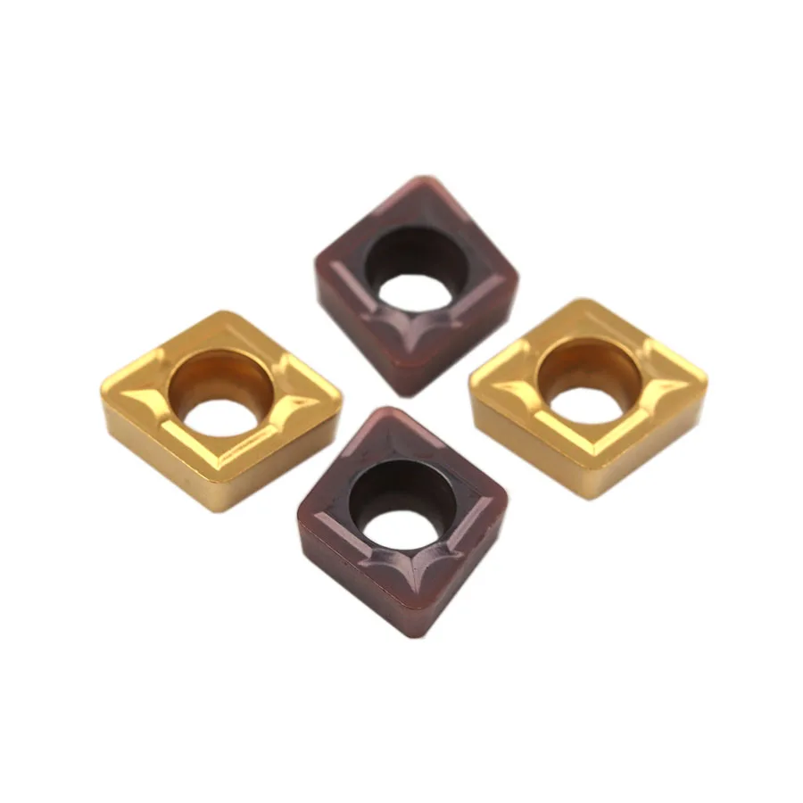 Insertos de torneado serie CCMT CCMT060208 CCMT060204, cuchillas de carburo, máquina cortadora de torno CNC, insertos, piezas de herramientas de torneado interno