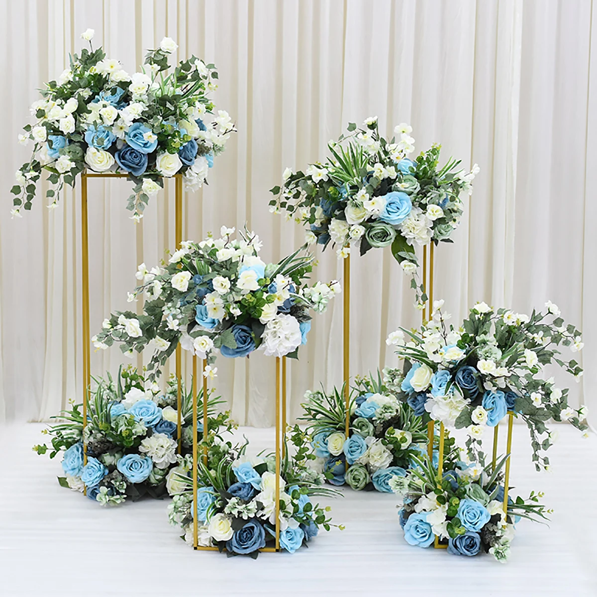 Decoration Prop Rustproof Iron Art Flower Rack Wedding Vases Column Stand Event Floor Party Holder Detachable Centerpiece