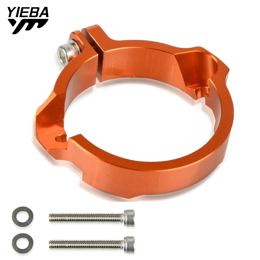 Aluminum Motor Exhaust Flange Guard Tip Muffler Pipe Clamp For 300 SX XC XCW 2020 250 TPI 2017 2018 2019 2020 Husqvarna TE300