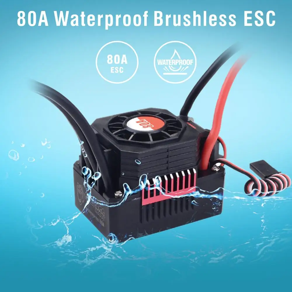 OVERTREFFEN HOBBY Wltoys 144001 124019 104001   RC Auto 3650 3660 F540 3600KV 5200KV 3930KV 4370KV Borstelloze Motor 45A 60A ESC