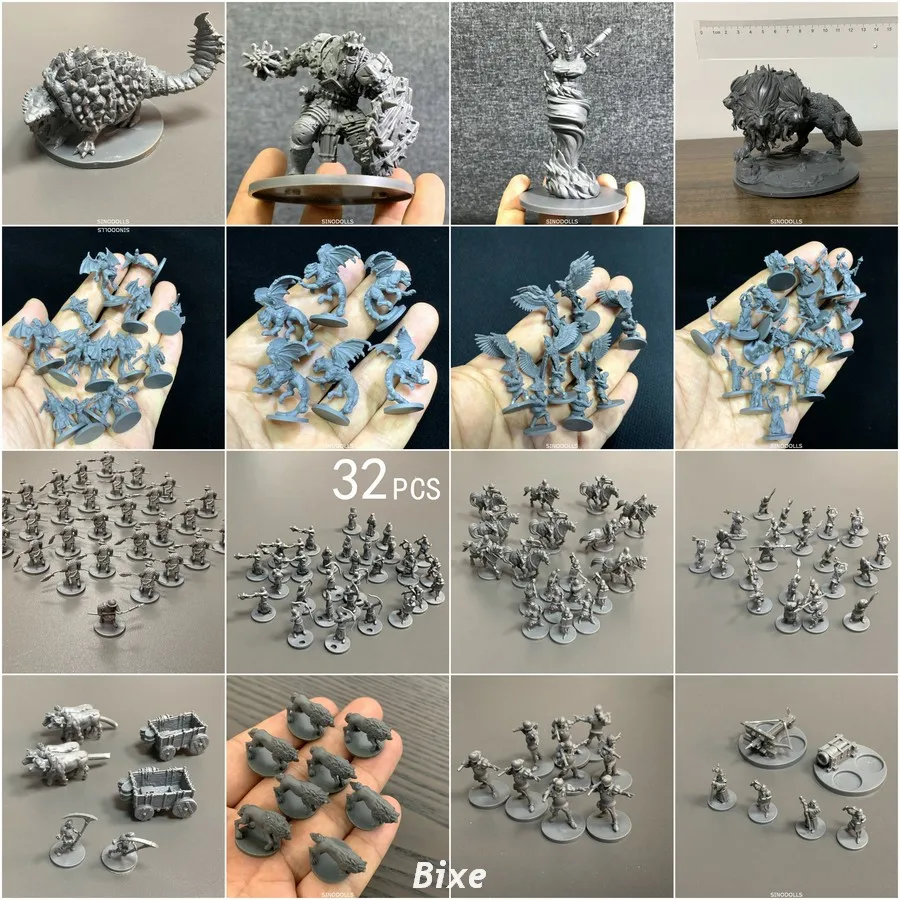 Lot Skeleton Bowmen Foot Knights Ghost Noble Cavalry Archers Miniatures Time of Legends Joan of Arc Board Game Models TRPG