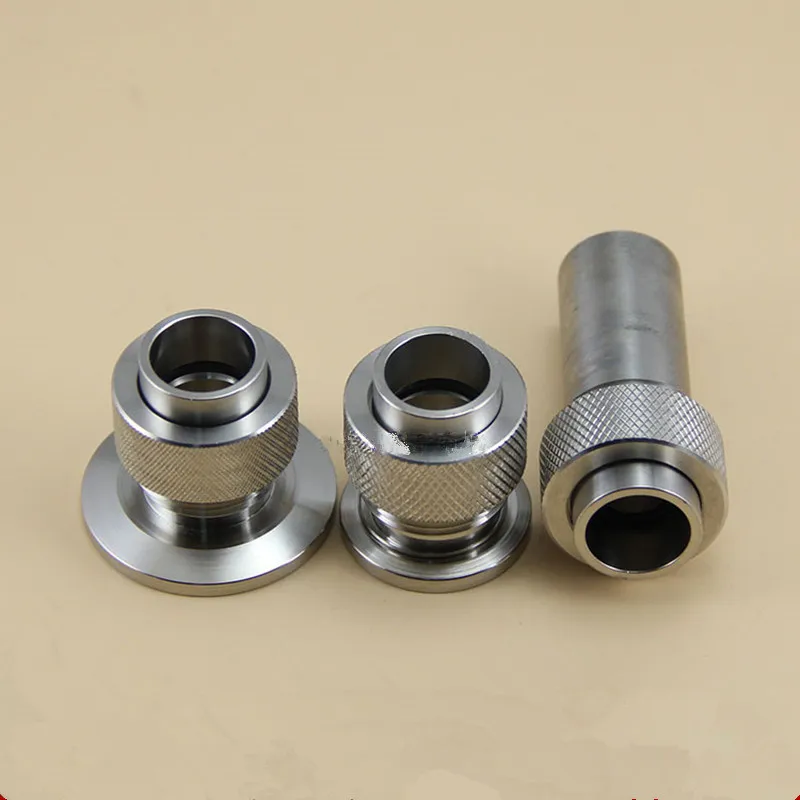 KF16 KF25 KF40 Vacuum Gauge Base Welded Type Vacuum Gauge Pipe Joint 304 Stainless Steel Gauge Pipe Base Quick Assembly