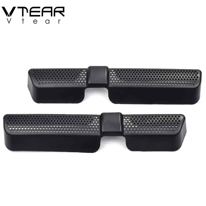 Vtear For Skoda Karoq Accessories Interior Air Outlet Protection Cover Car Seat Bottom Dust-Proof Anti-Blocking Parts Decoration