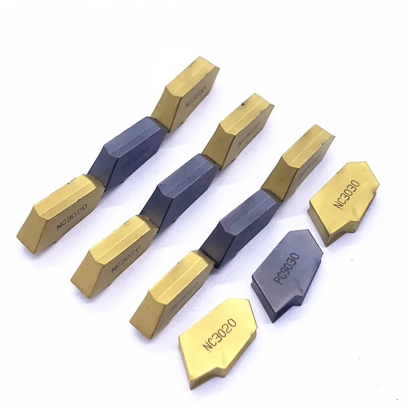 10 قطعة SP400 NC3020/NC3030/PC9030 الحز كربيد إدراج SP 300 عدة المخرطة تحول إدراج