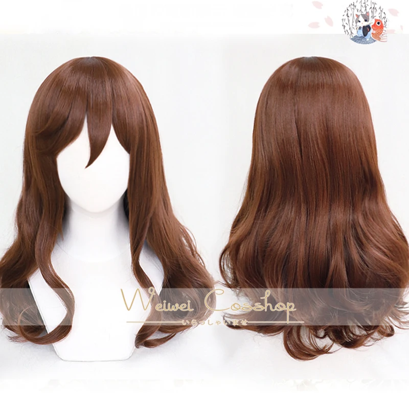 

New Hori Kyoko Kyouko Anime Hori-san to Miyamura-kun Horimiya Cosplay Long Brown Wig Heat Resistant Synthetic Hair + Wig Cap