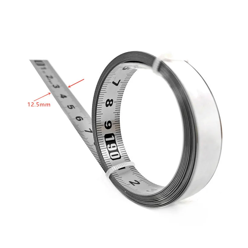 1-3m Stainless Steel Miter Track Tape Measure Self Adhesive Metric Scale Ruler Rust-Proof Durable And Wear-Resistan Ruler