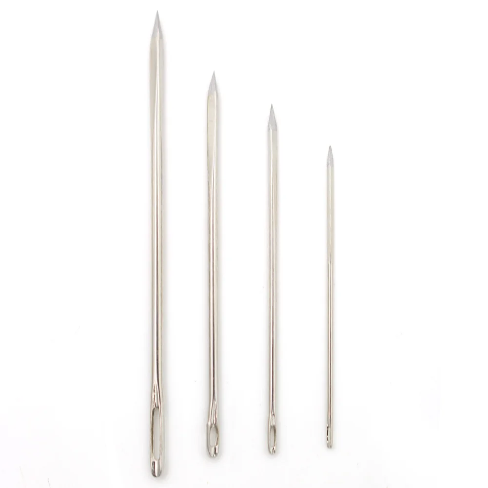 Sharp Stainless Steel Triangle Pointed Needles for Leather Craft Sewing Tool Embroidery Leathercraft Supplies Stitching Needle