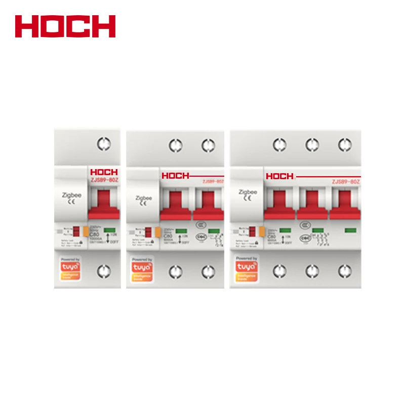 HOCH ZJSB9 Tuya Zigbee Smart Crcuit Breaker Remote Control Din Rail Compatible Alexa Echo Google Assistant Switch Factory