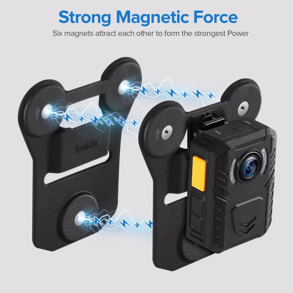 Clip dorsal magnétique pour caméra, détail