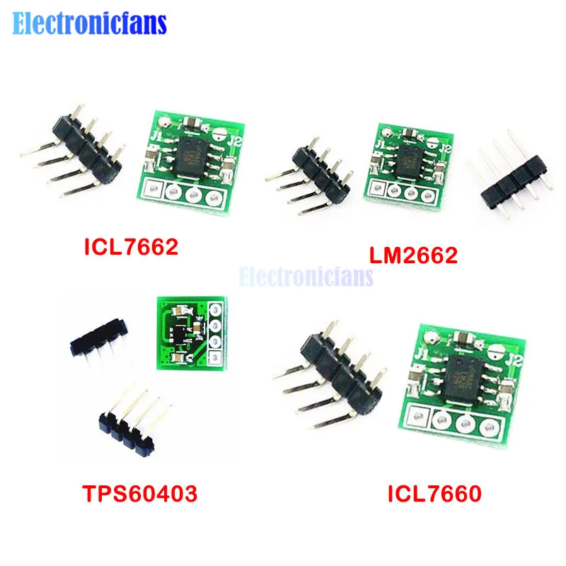 LM2662 ICL7660 ICL7662 TPS60403 Positive Voltage to Negative Voltage Voltage Reverse Regulator Module f/ ham Radio Amplifier