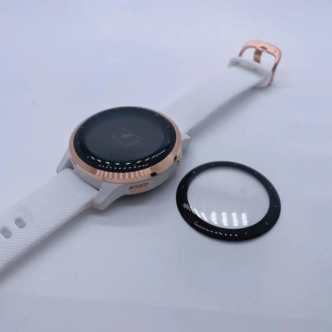 3D ขอบโค้งป้องกันหน้าจอสำหรับ Garmin Vivoactive 4S Full Coverage ป้องกันฟิล์มสำหรับ Garmin Active S