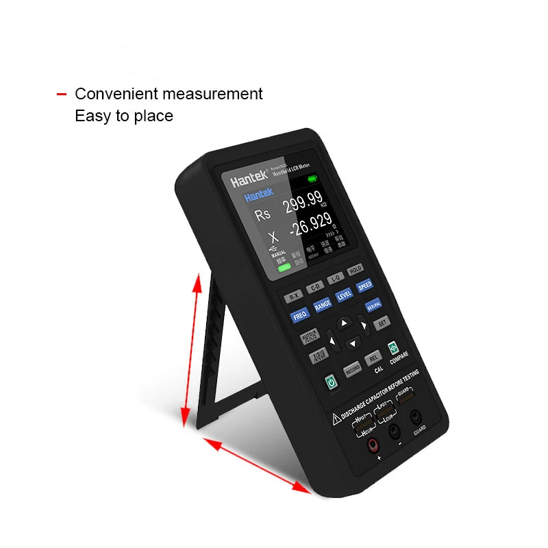 Hantek 1832C 1833C Digital Handheld LCR Meter High-Precision Tester To Measure Inductance Parameters 20MΩ 20mF 2000H