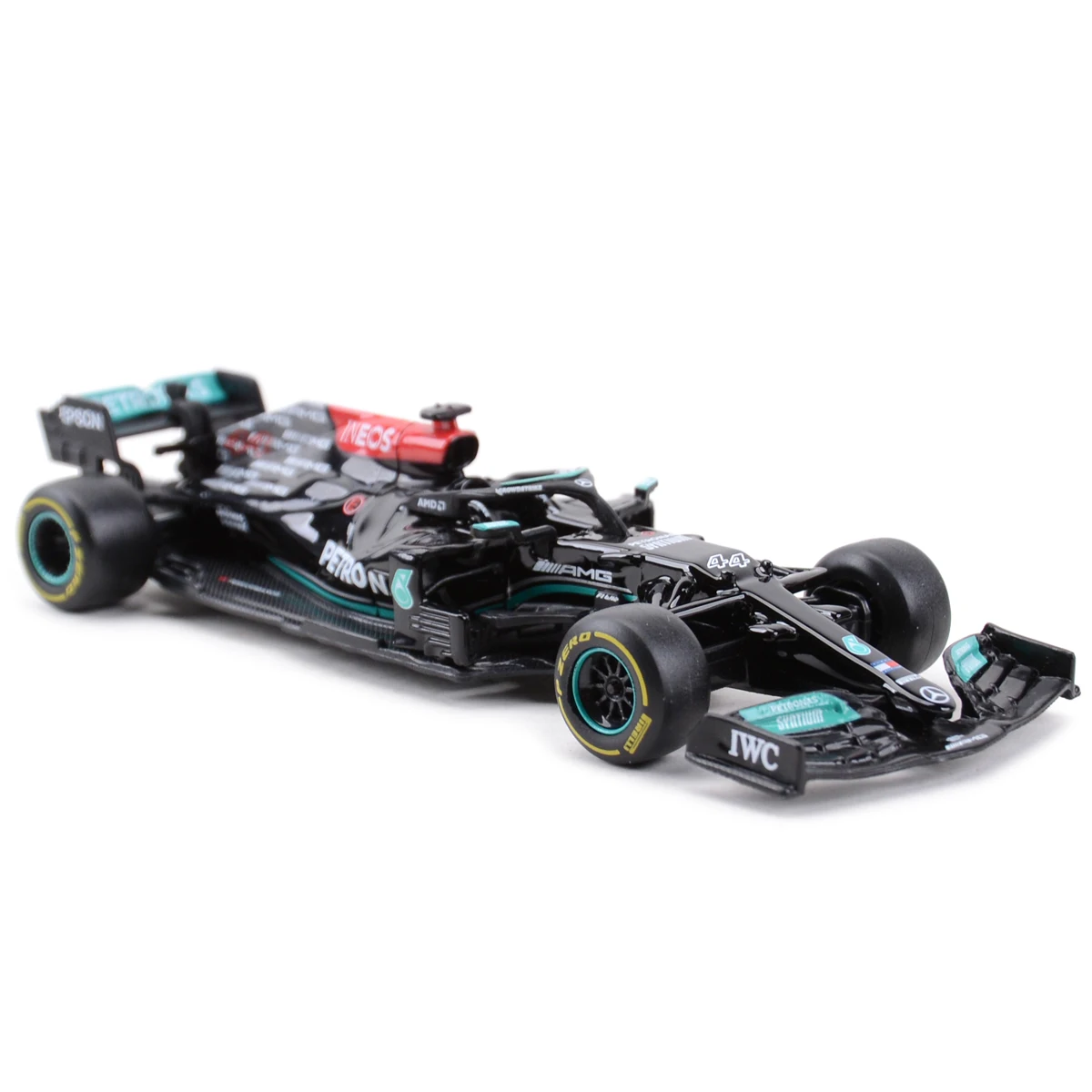 Bburago 1:43 2021 M-B AMG W12 E Performance #44 Static Simulation Diecast Alloy Model F1 Racing Formula Car