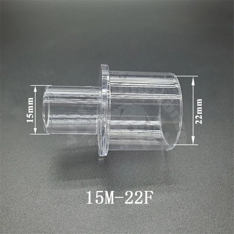 Anesthesia Tube Connector Anesthesia Breathing Circuit Corrugated Straight Connector 15mm to 22mm Veterinary Equipment