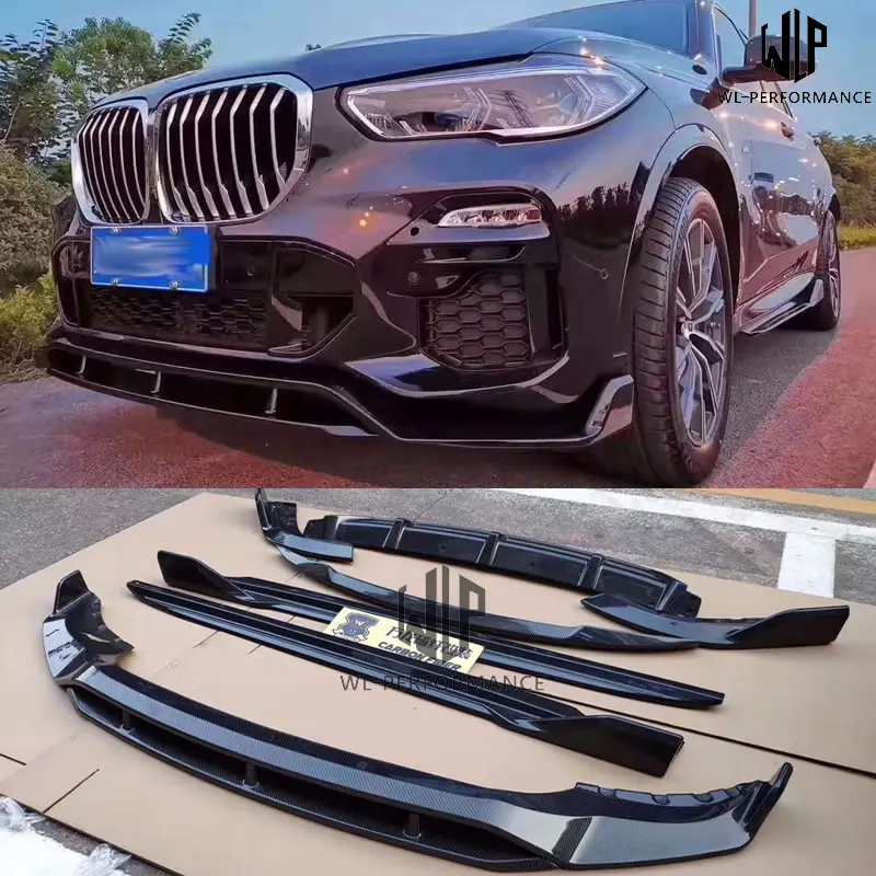 X5 G05 New style High quality Carbon fiber Front Lip Rear Diffuser Side skirts Side splitter Top wing  For BMW X5 G05 2019