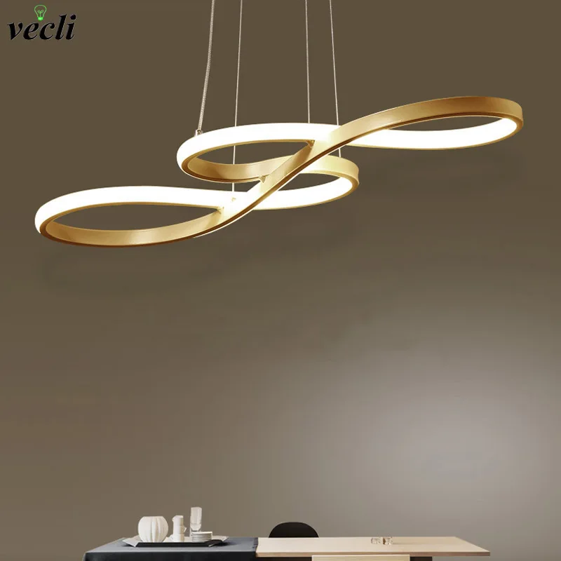 Modern Pendant Chandelier For Office Dining Room Kitchen Aluminum Lustre Nordic Living Room Chandelier Lighting Fixtures