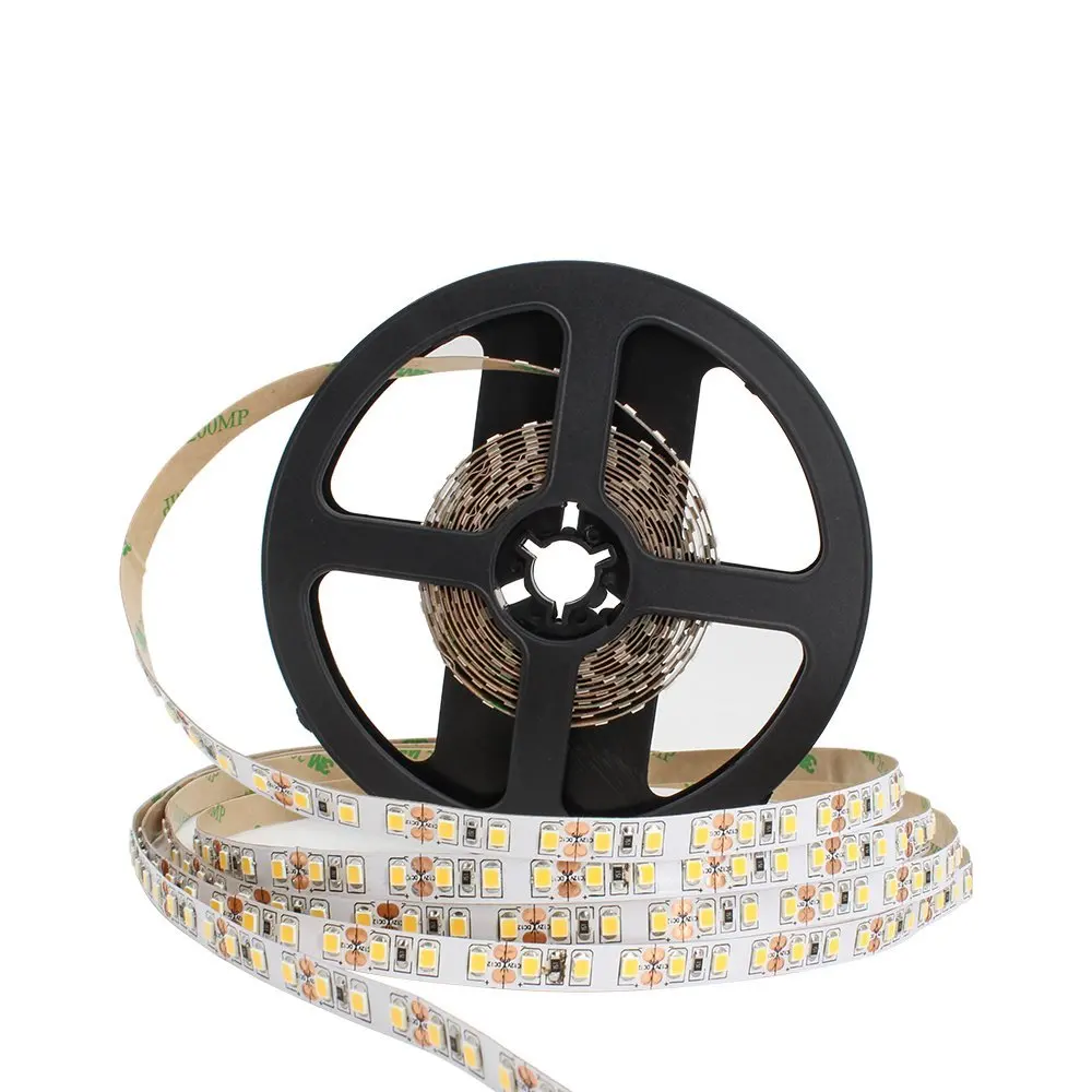 

DIY LED U-Home High CRI Ra 95+ LED Strip Light 2835 SMD DC12V 5M 600leds Nonwaterproof Pure White 6000K LED Lighting for Holiday