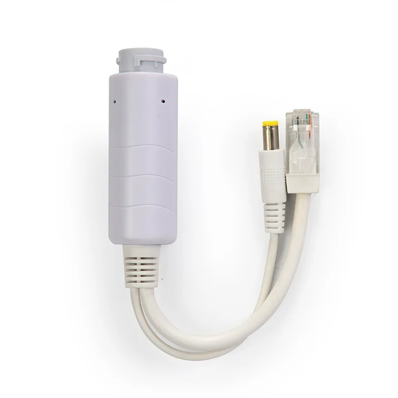 HKBTM Waterproof POE Splitter DC 12V IEEE 802.3af 100Mbps Power over Ethernet for IP Cameras NVR System Wifi Connection AP