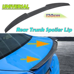 120CM Spoiler skrzydła dachowego z włókna węglowego Uniwersalny tylny spojler bagażnika Materiał TPU do Benz BMW Audi Civic Subaru Tesla