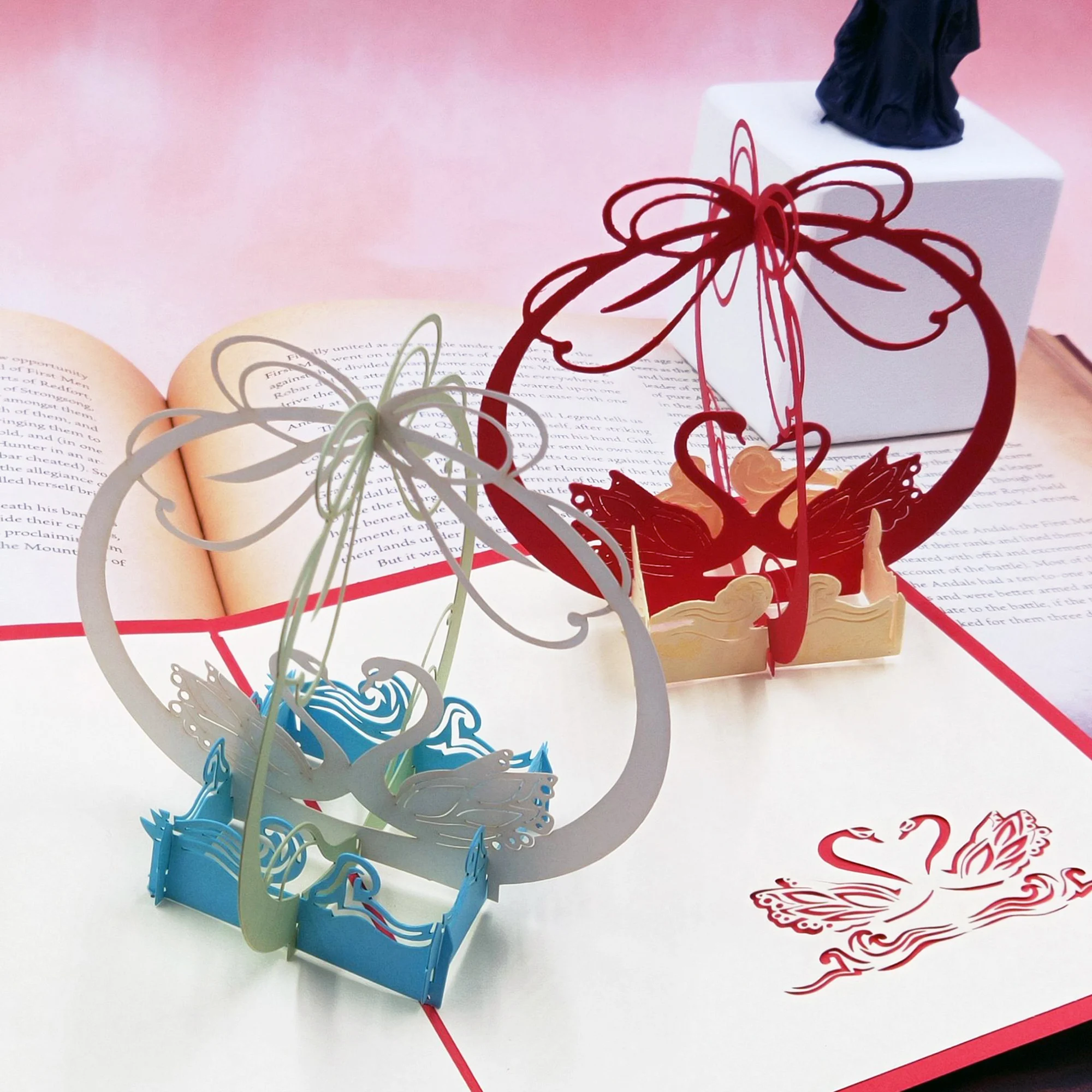 

3D DIY стерео Лебедь металлические Вырубные штампы Скрапбукинг тиснение трафарет новые рождественские подарки штампы