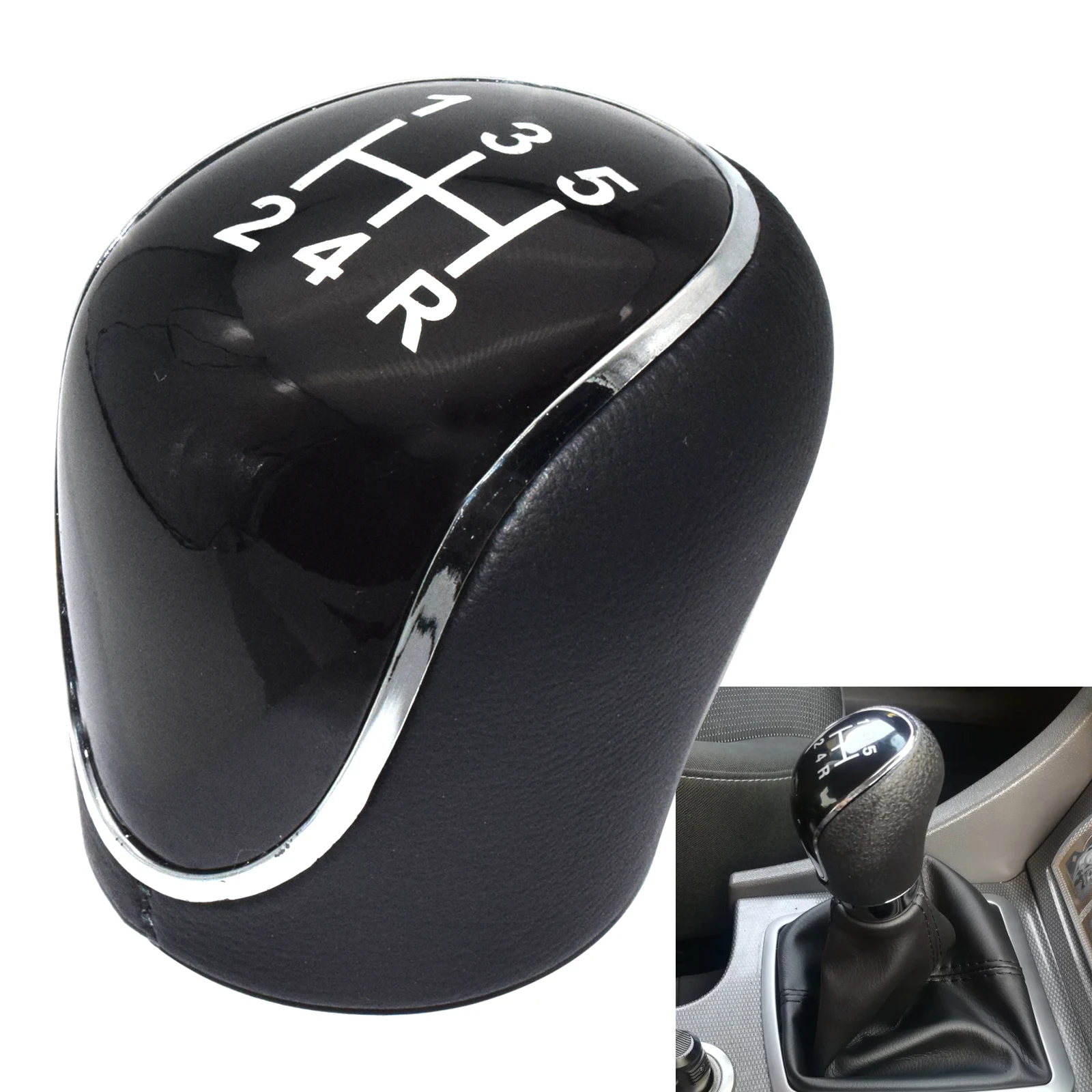 5 Speed Manual Gear Shift Knob Stick Lever For Ford Mondeo Mk3 Mk4 IV 4 Focus Mk2 Mk3 III S-Max C-Max Kuga Galaxy Mk2 Mk3