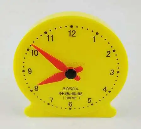 Clock model students use children's watch teaching aids two-pin non-linked toy clock to understand time enlightenment