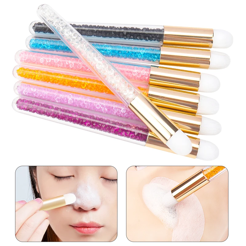 5 PCS Diamond Clean Nose Brushes Eyebrow Nose Blackhead Comedones Cleaning Brush Professional Eyelash Extensions Makeup Tools